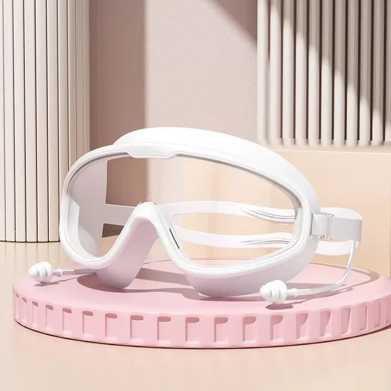 Schwimmbrille mit großer Sichtfläche – Anti-Fog, UV-geschützt, ergonomisches Design