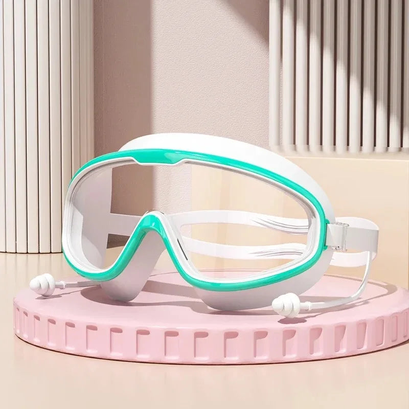Schwimmbrille mit großer Sichtfläche – Anti-Fog, UV-geschützt, ergonomisches Design