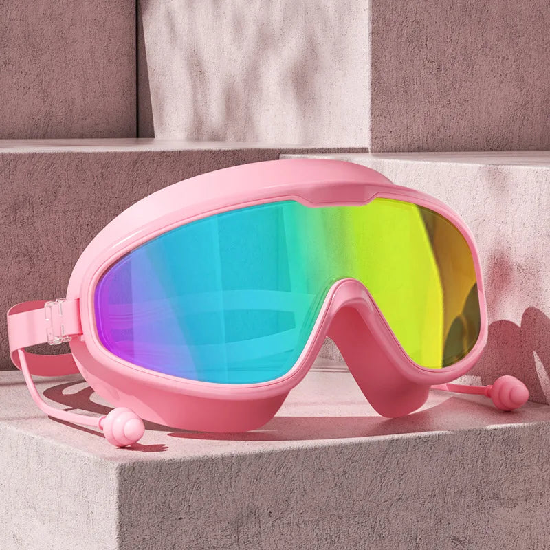 Schwimmbrille mit großer Sichtfläche – Anti-Fog, UV-geschützt, ergonomisches Design