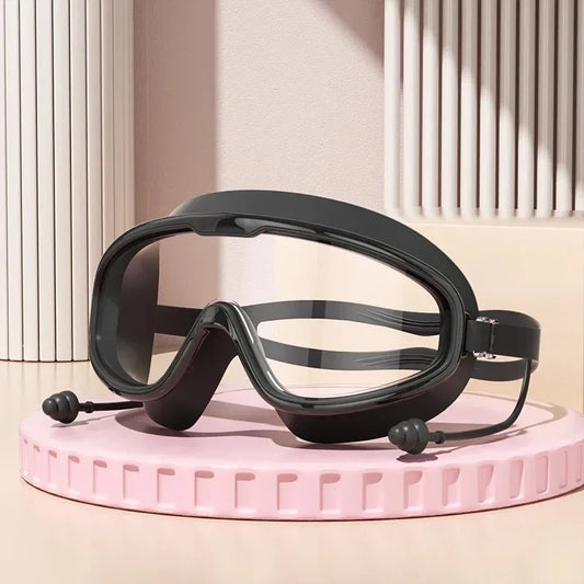 Schwimmbrille mit großer Sichtfläche – Anti-Fog, UV-geschützt, ergonomisches Design